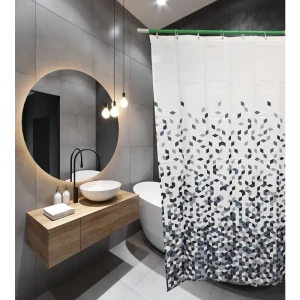 91959264 Шторка для ванной комнаты SANTREK HOME 282942 180x180см цвет разноцветный STLM-1450936
