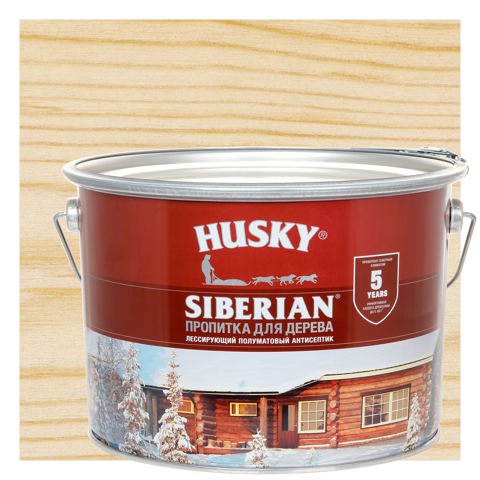 84392092 Пропитка для дерева Siberian полуматовая цвет бесцветный 9 л STLM-0049109 HUSKY