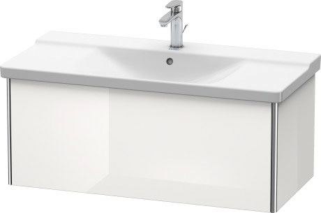 XS408208989 Тумбочка подвесная XSquare #XS4082 1010 x 473 мм Фланелево-серый глянцевый лак Duravit - Вид №2