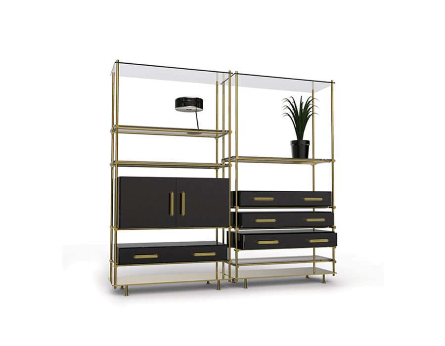 Книжные шкафы Mulligan Bookcase Covethouse ESSENTIAL HOME 