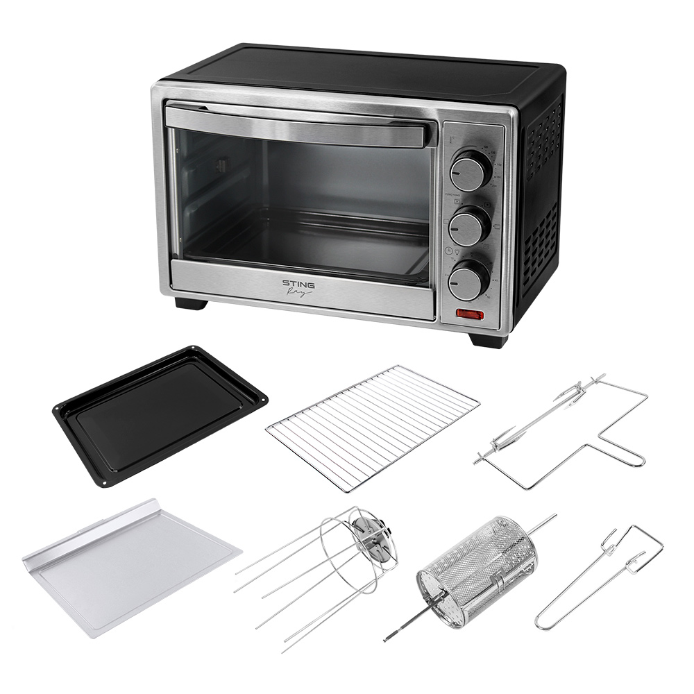 9162137 Мини-печь Stingray ST-EO118A серебристый STDN-0064164 - Вид №4