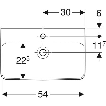 500.928.00.1 Раковина Geberit Renova Compact Geberit  - Вид №17