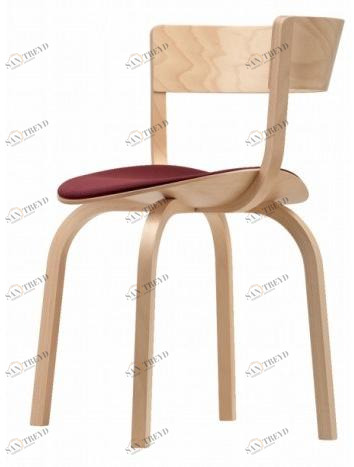 Thonet Деревянный стул с подлокотниками со встроенной подушкой 404 sun-id-1477662
