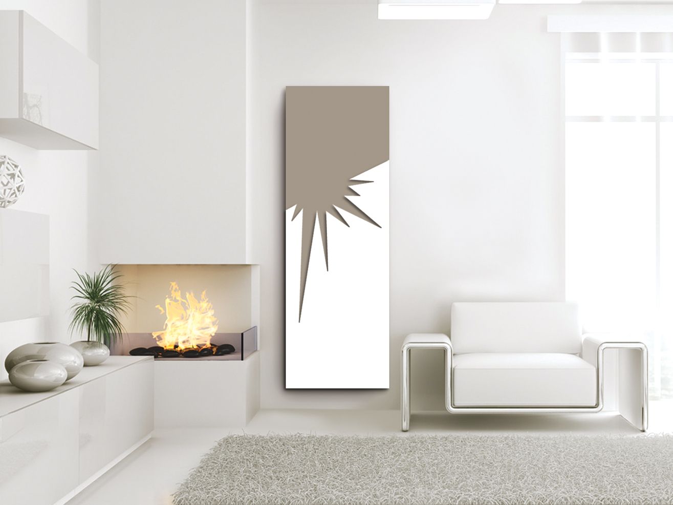 Алюминиевый полотенцесушитель Termo Design двойная пластина ARCH-00082642 - Вид №1