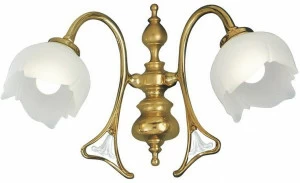 Possoni Illuminazione Настенный светильник из полированной латуни со стеклом Liberty 1400/a2