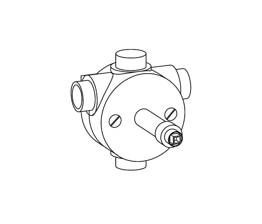 C00-2T2 C00-2T2 Термостатический смеситель 3/4 ″ CUPOLA Cristal & Bronze COUPOLE  - Вид №1