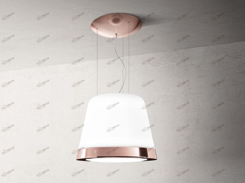 Elica Стеклянная островная вытяжка со встроенным освещением sun-id-1502178