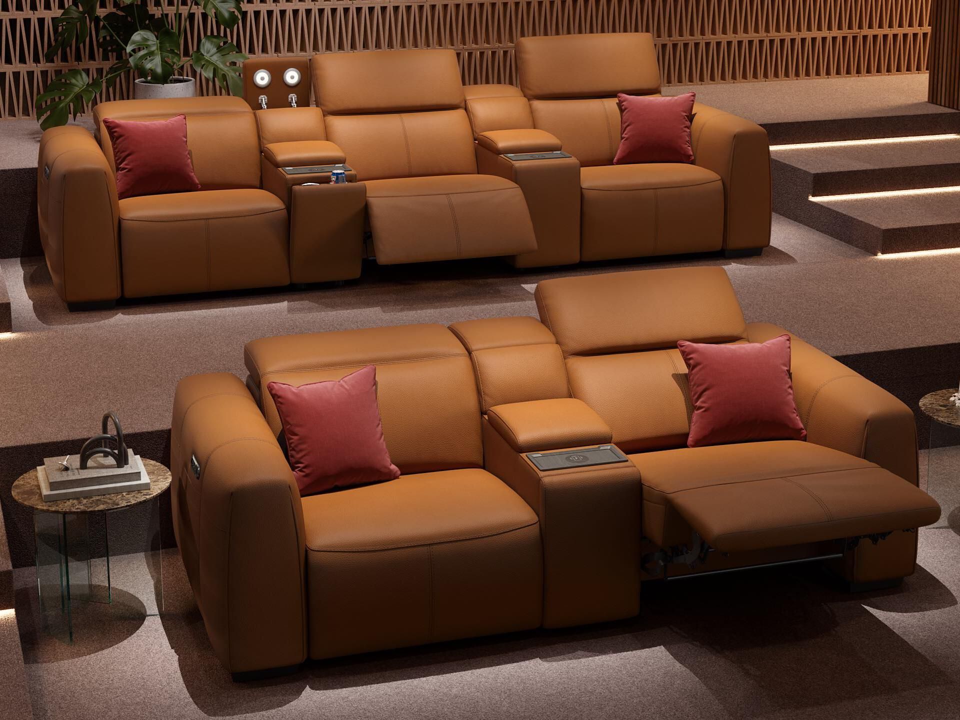 2-местный кожаный диван Sofanella тысячное кино ARCH-00074917 - Вид №1