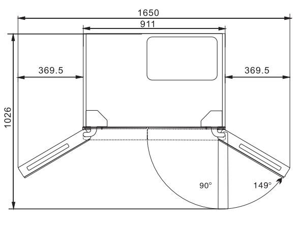 9021357 Холодильник многодверный   HIBERG RFQ-500DX NFDs inverter серый NORDFROST STDN-0084433 - Вид №5