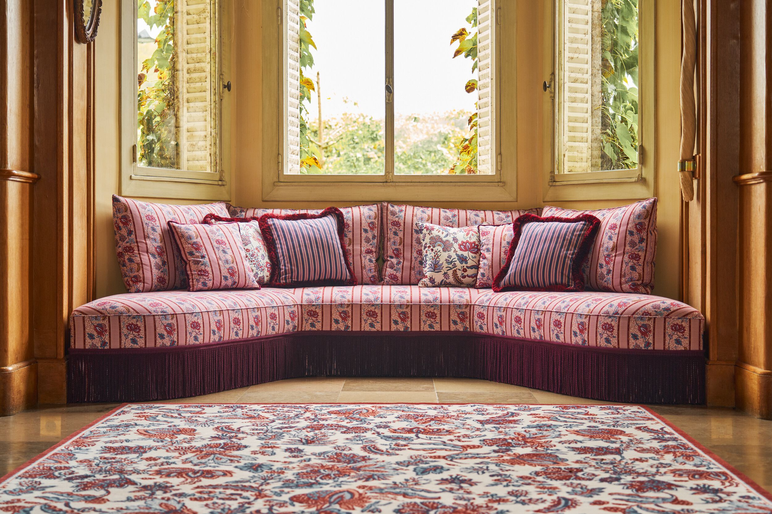 Хлопчатобумажная ткань с цветочным рисунком LELIEVRE Quenin-Belle Époque ARCH-00124598 - Вид №14