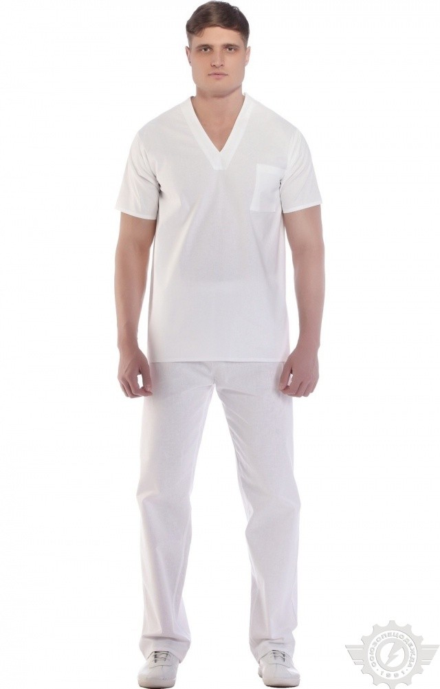 66032 Куртка пекаря  Повар  размер 44-46/158-164 Спецодежда  - Вид №3