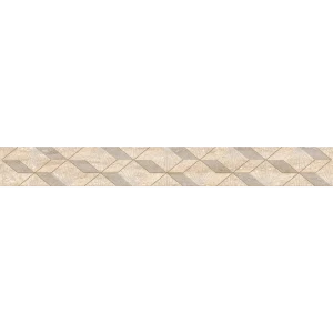 Бордюр настенный Azori Ascoli Diamond 7.5x63 см 0.047 м² камень цвет бежевый