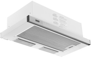 1256364 Вытяжка телескопическая KRONA KAMILLA 6002DNIX белый/серебристый