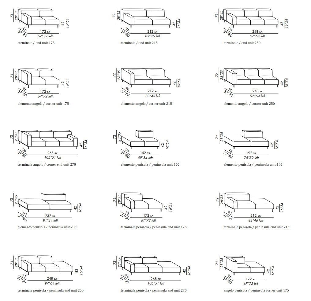 4-местный кожаный диван Meridiani Timothy ARCH-00151694 - Вид №3