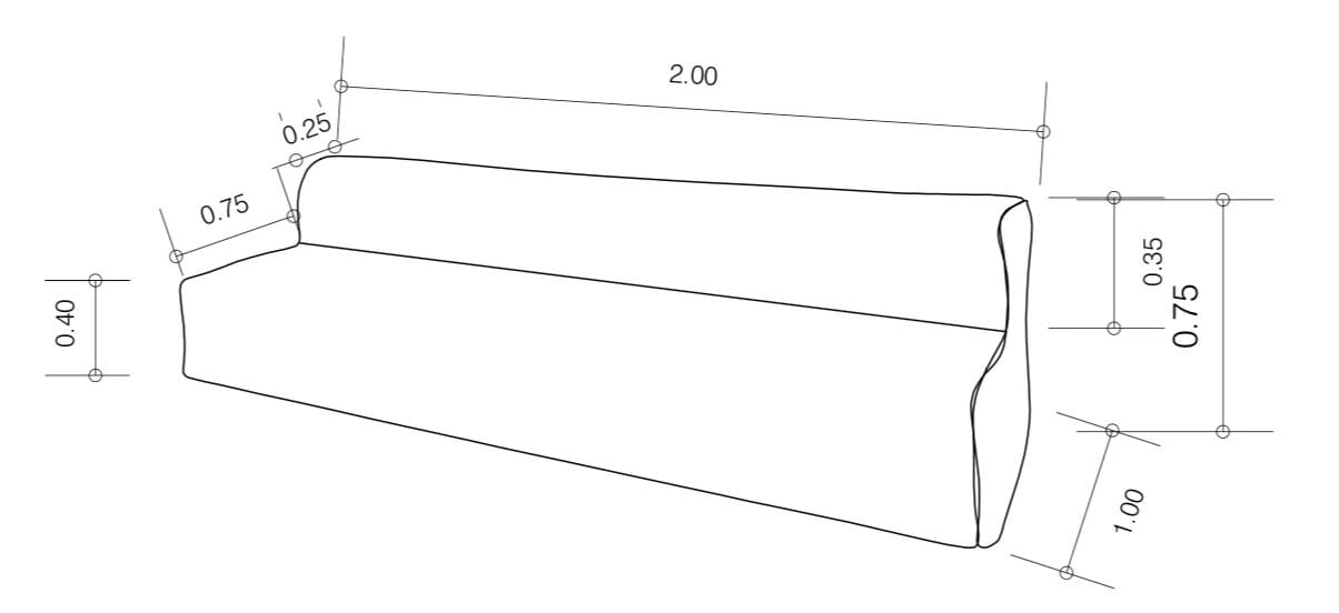 3-местный съемный льняной диван MX HOME CI-R3P / CI-L3P ARCH-00024224 - Вид №7