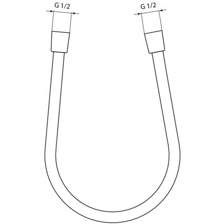 A4109AA Пластиковый шланг для душа 1750 мм IDEALFLEX Ideal Standard IDEALRAIN - Вид №4