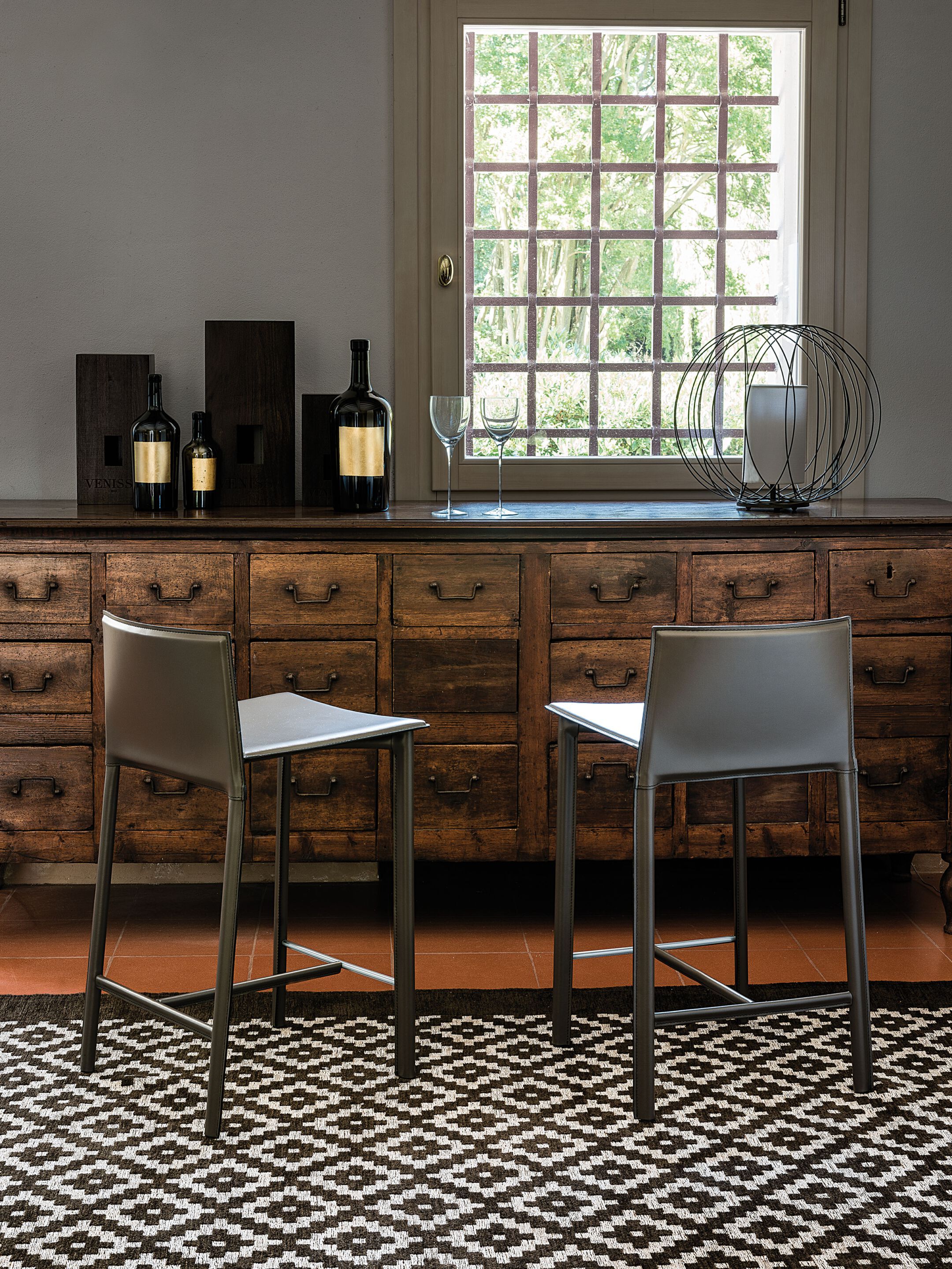 Высокий кожаный стул Cattelan italia CLIFF ARCH-00118758 - Вид №5