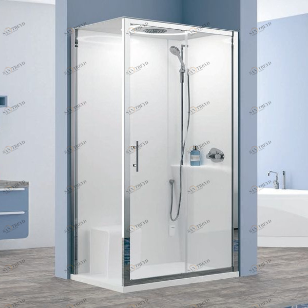 Novellini. Душевая кабина 120x80 2P120x80 STANDARD с низким душевым поддоном, без крыши EON EON2P120SM1UAEON2P120DM1UA