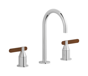 Смеситель для раковины на 3 отверстия с коротким изливом в комплекте с донным клапаном. WE ARE IB oh202on Chrome Soho