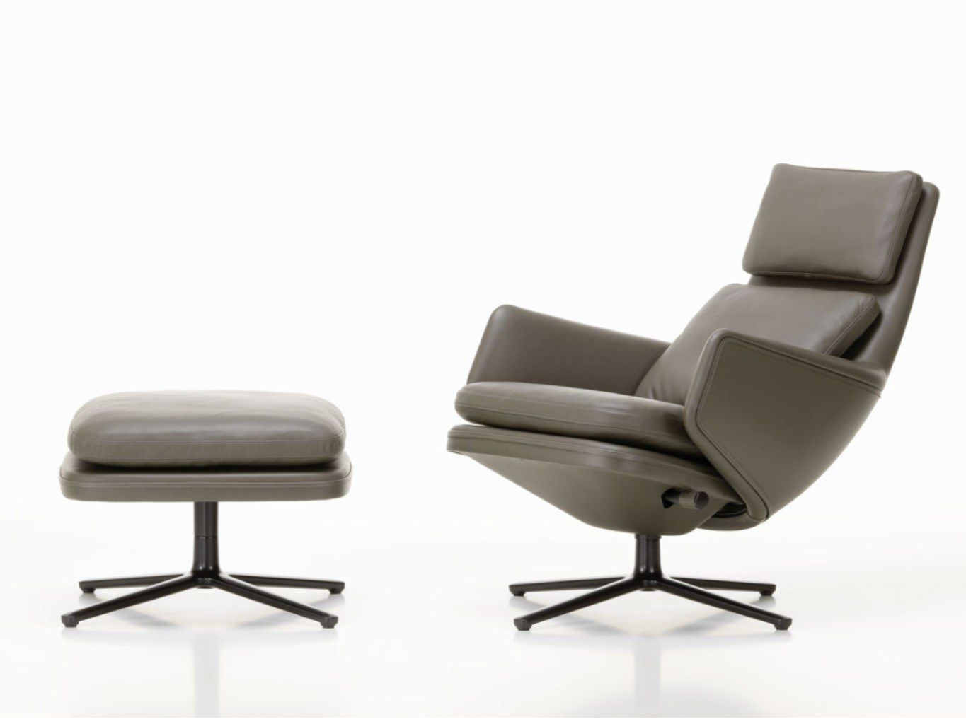 Кожаный спиц кресло с подголовником VITRA Grand Relax ARCH-00138583 - Вид №25