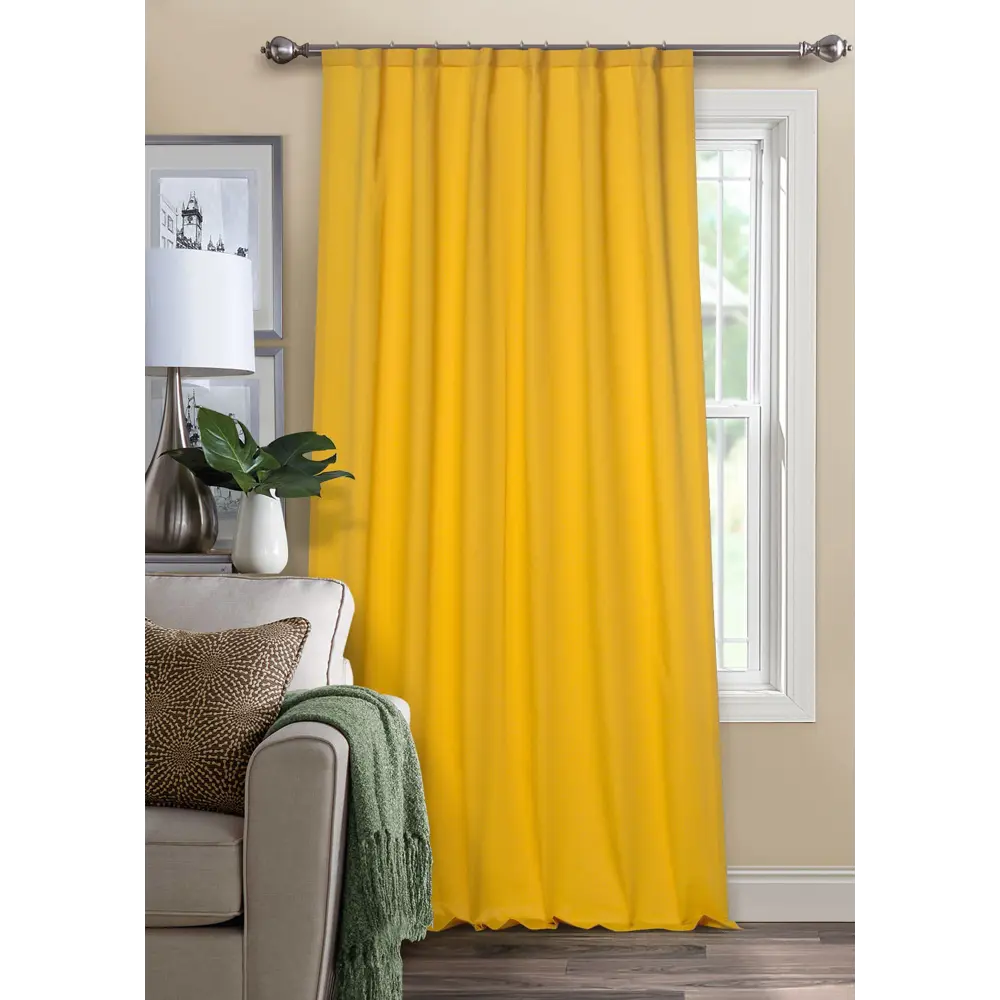 Santreyd Pharell - ткань для штор блэкаут желтый цвет 89254711 STLM-1070902 - Вид №3