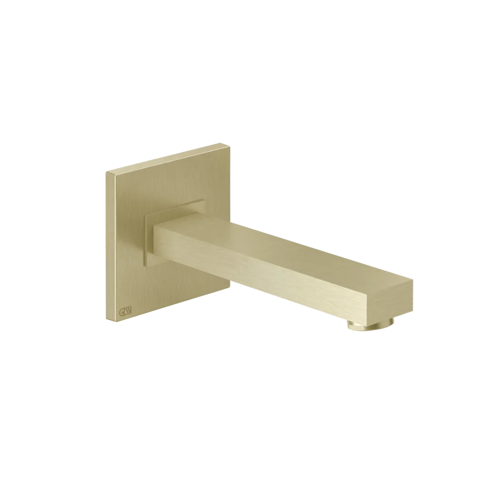 Носик для ванны 20121 727 Gessi Rettangolo k ЛАТУНЬ МАТОВАЯ PVD 20121727