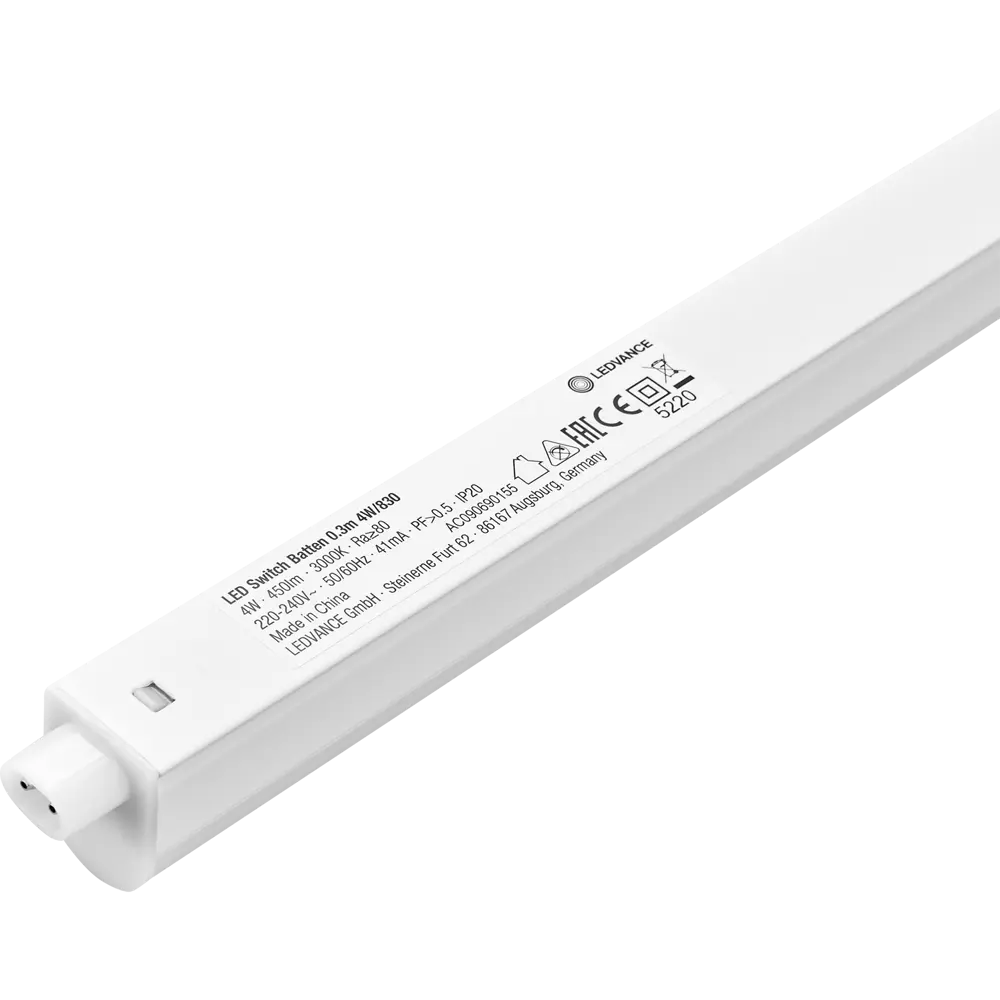 Светильник линейный светодиодный Ledvance LED Switch Batten 313 мм 4 Вт холодный белый свет STLM-2151740 - Вид №2