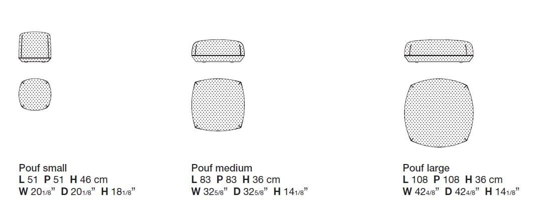 Оттоманка для сада в Sunbrella® Kristalia Brioni Outdoor ARCH-00140750 - Вид №13