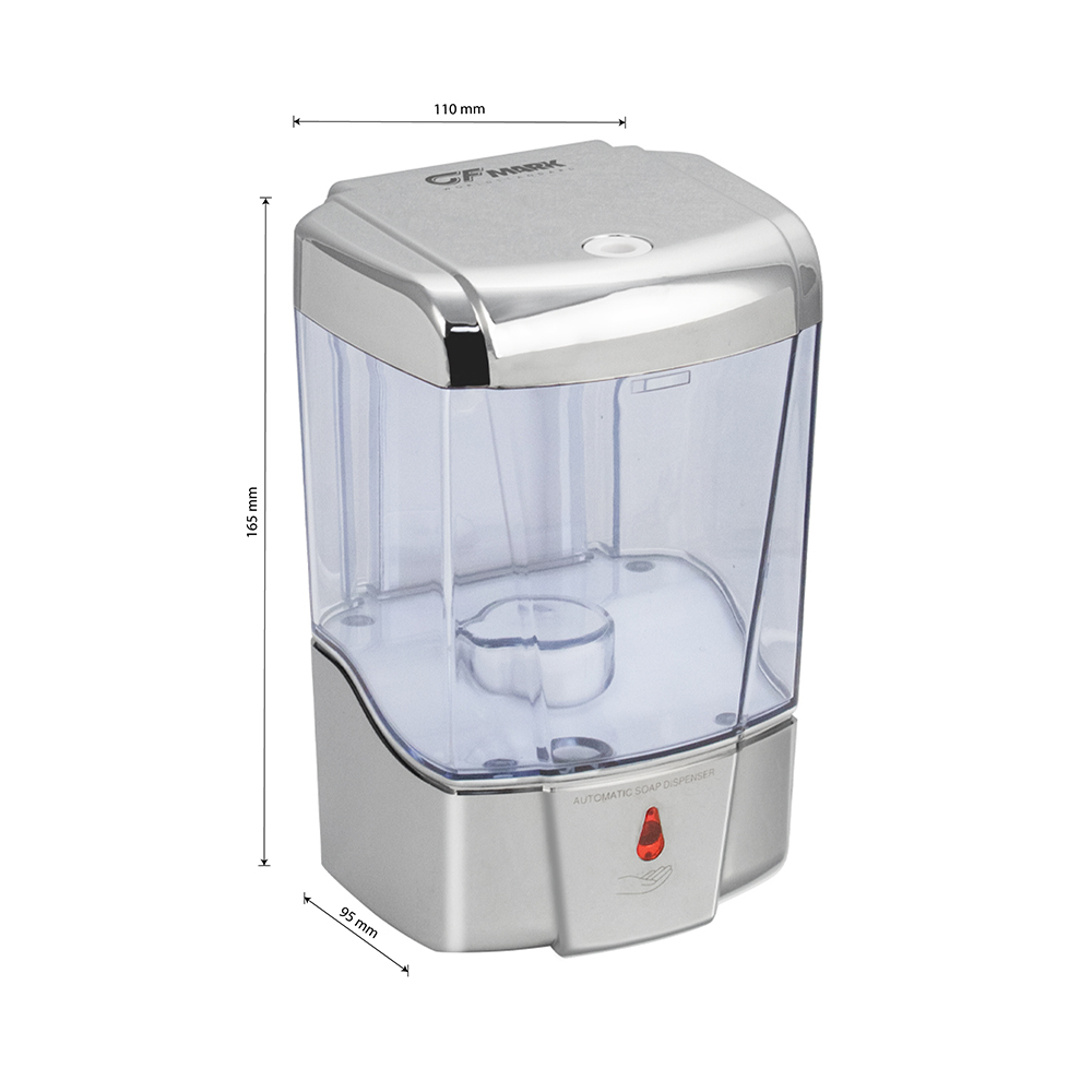 GFmark - Дозатор жидкого мыла, сенсорный, хромированный, 600 мл, код: 647  - Вид №7