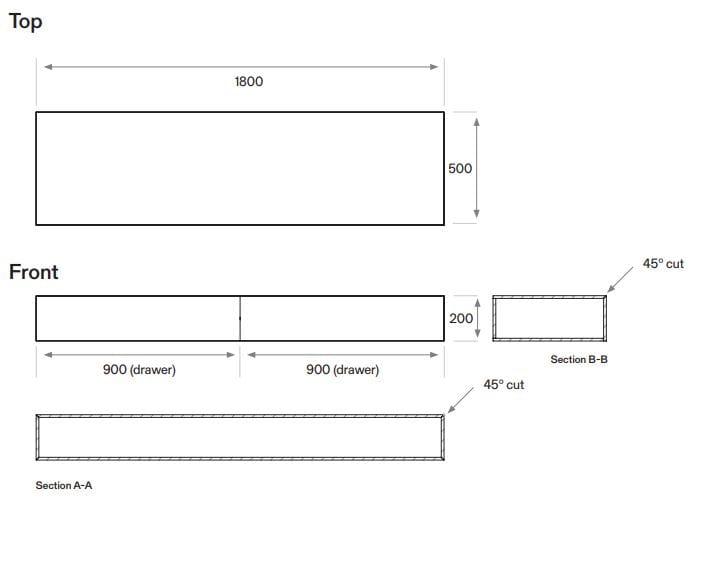 Двойной подвесной шкаф для ванной комнаты с ящиками COCOON Piet Boon ARCH-00029850 - Вид №3