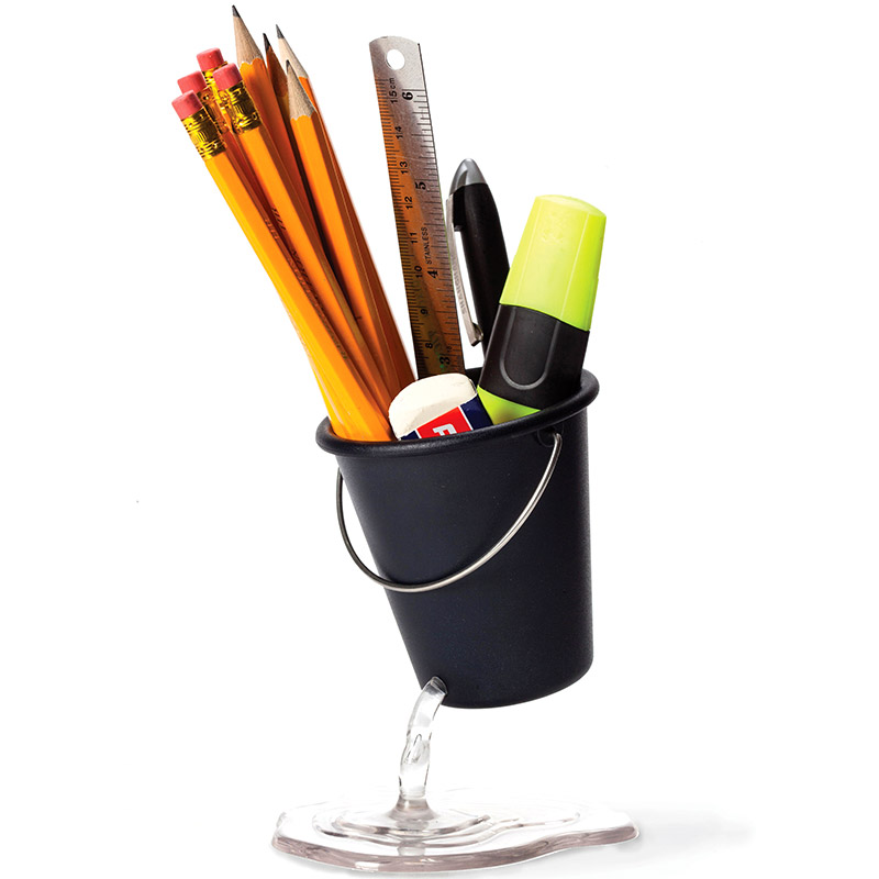 PE922 Органайзер для рабочего стола desk bucket черный Peleg Design 