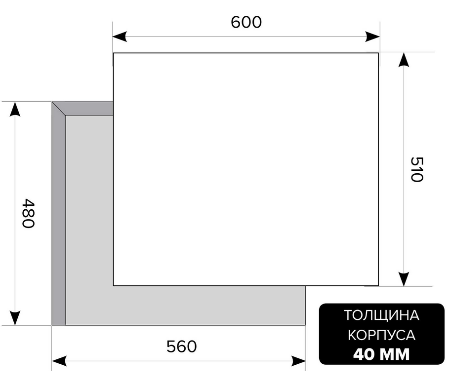 1074230 Газовая варочная поверхность LEX GVS 644-1 IX STDN-0120400 - Вид №9