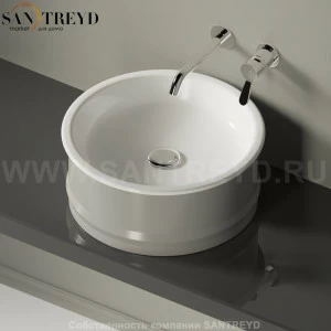 ACER0798PZL Накладная раковина на столешницу  круглая Agape