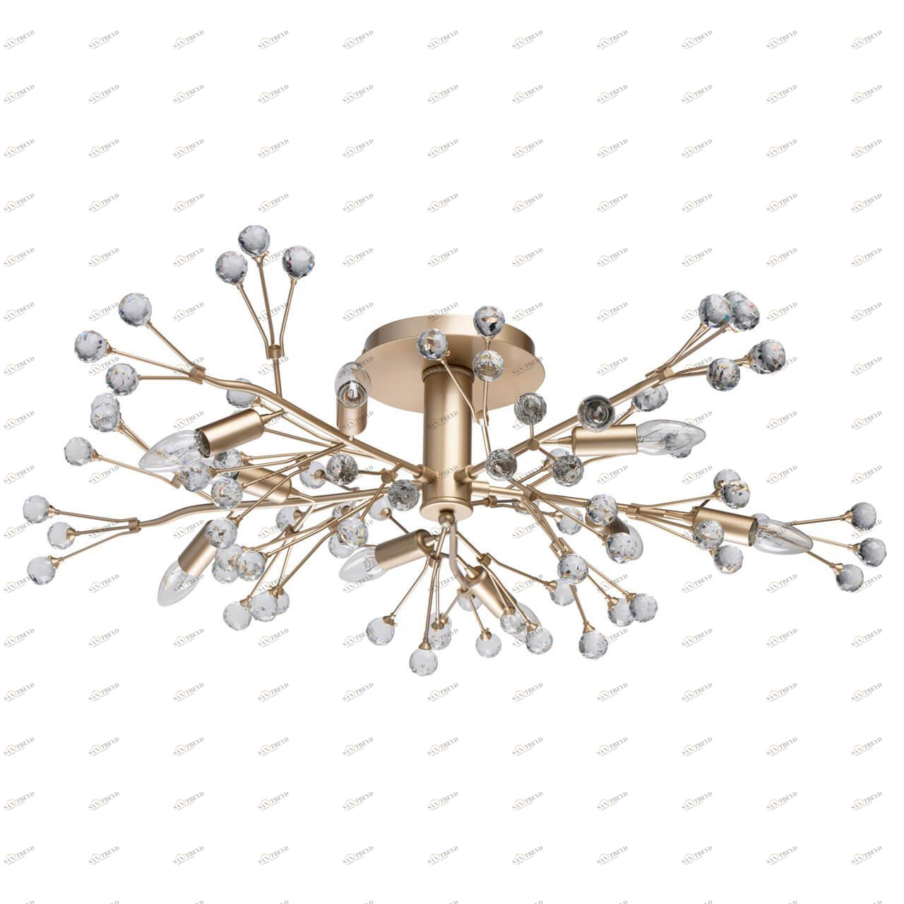 Потолочная люстра MW-Light Адриатика 280011810 MW-LIGHT ДИЗАЙНЕРСКИЕ, АДРИАТИКА 278930 Золотой 