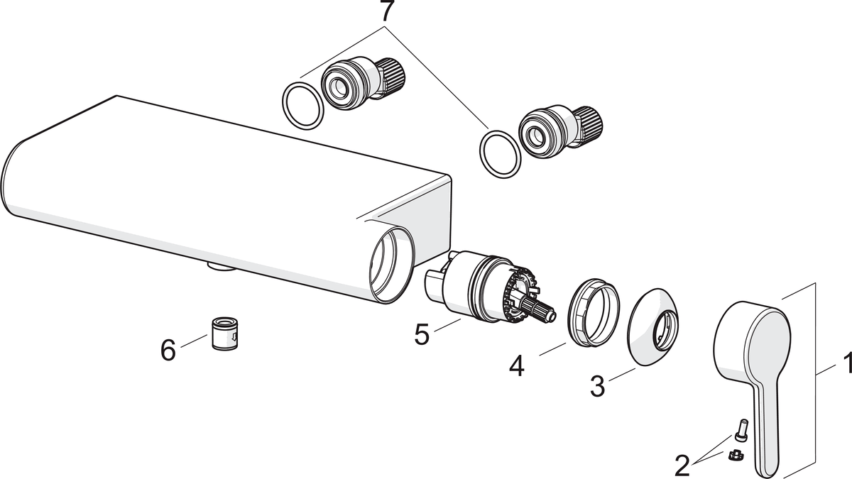Oras 3060 Смеситель для душа 3060 Inspera Хром  - Вид №4
