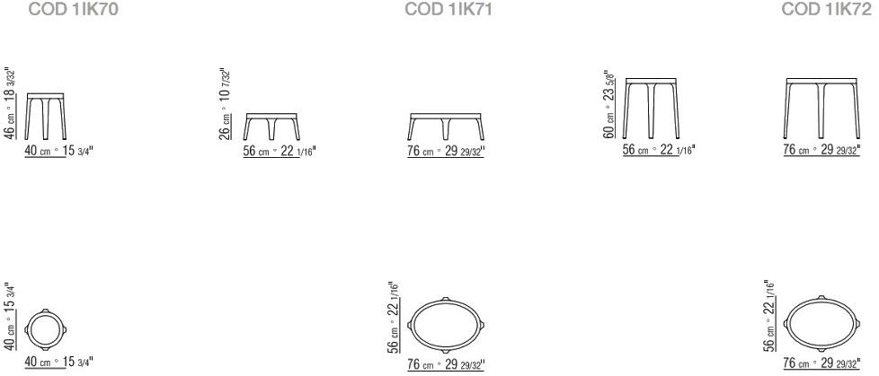 Flexform Круглый журнальный столик Eaton sun-id-1417280 - Вид №1