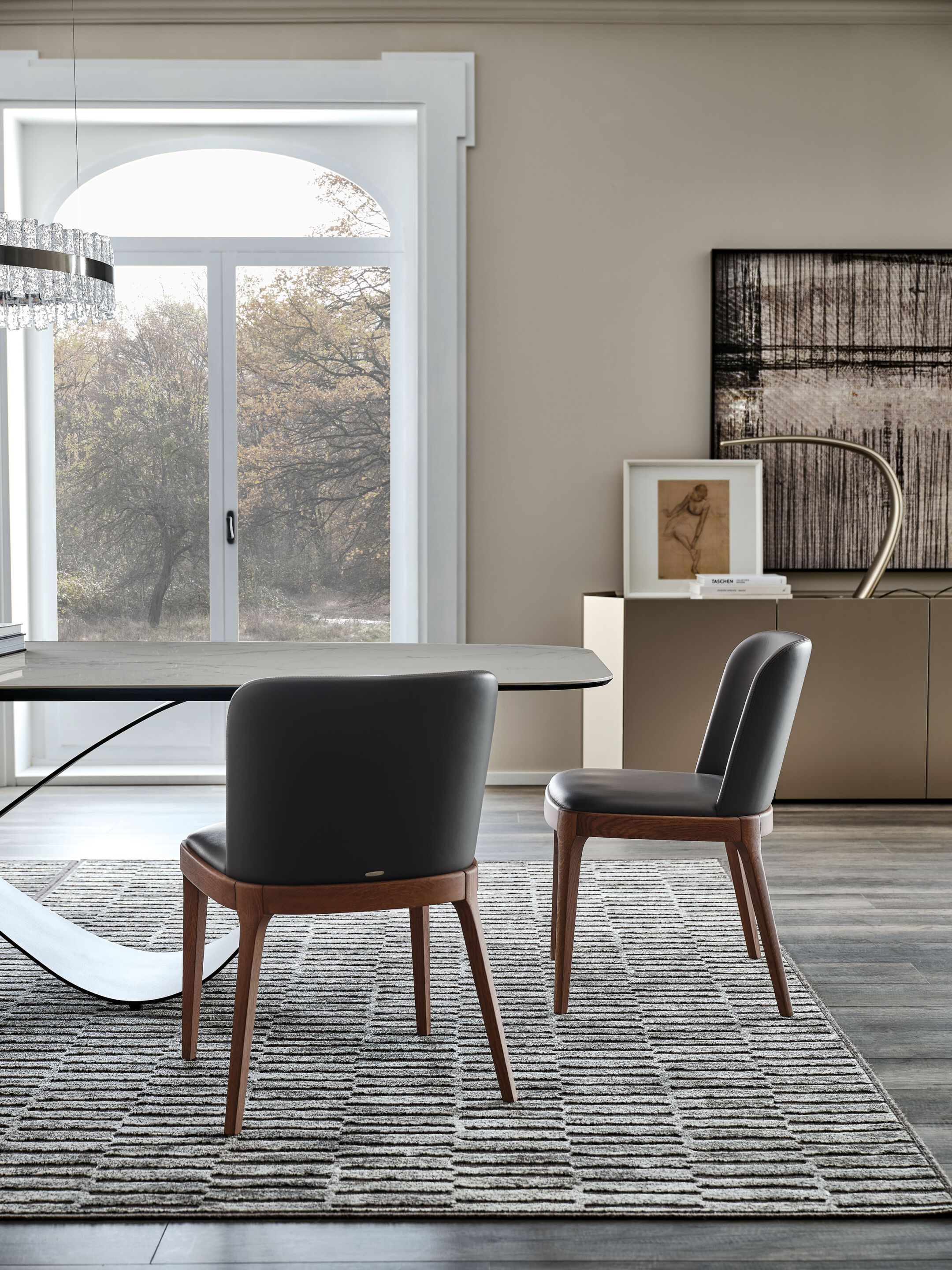 Кожаный мягкий стул Cattelan italia Magda ARCH-00148941 - Вид №2