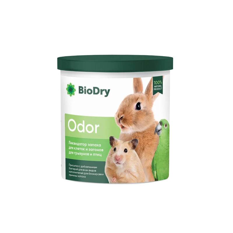 ПР0054067 Ликвидатор запаха (Биодрай) Odor для клеток грызунов и птиц 500г BioDry 