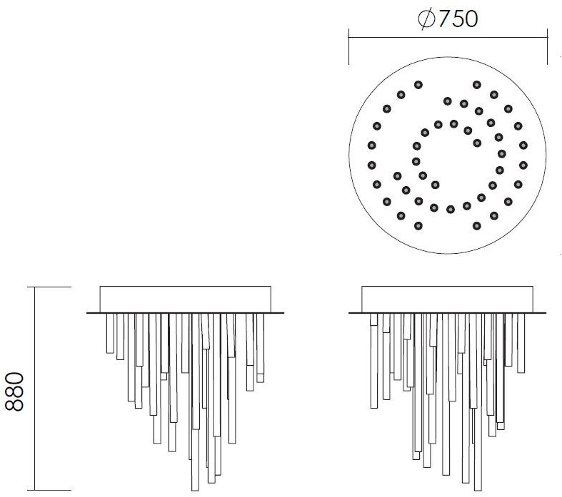 NEXO LUCE Светодиодный потолочный светильник Oxen bespoke 2518b0 - Вид №3