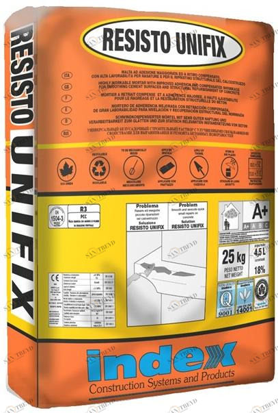 INDEX Строительный тиксотропный мелкозернистый раствор для бетона Resisto sun-id-1506699