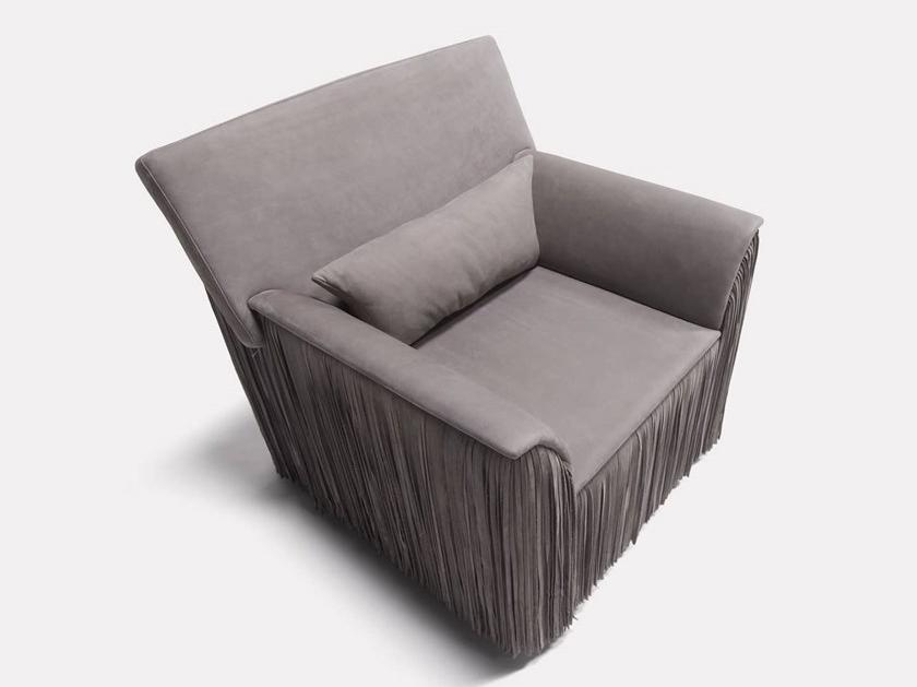 MORADA Вращающееся кресло из нубука с подлокотниками Taglia Taglia acs - Вид №1