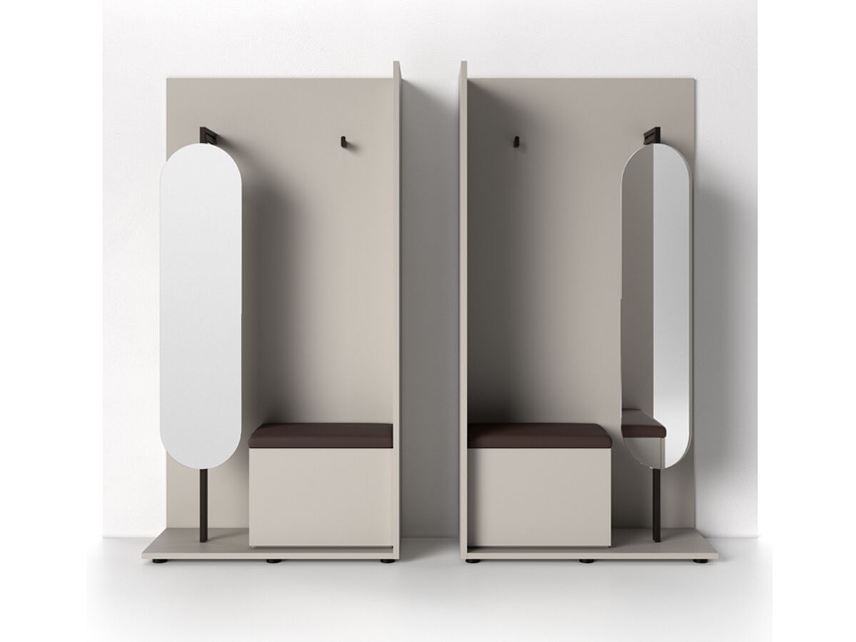 Деревянный входной шкаф с зеркалом Santalucia Mobili Homy ARCH-00015966