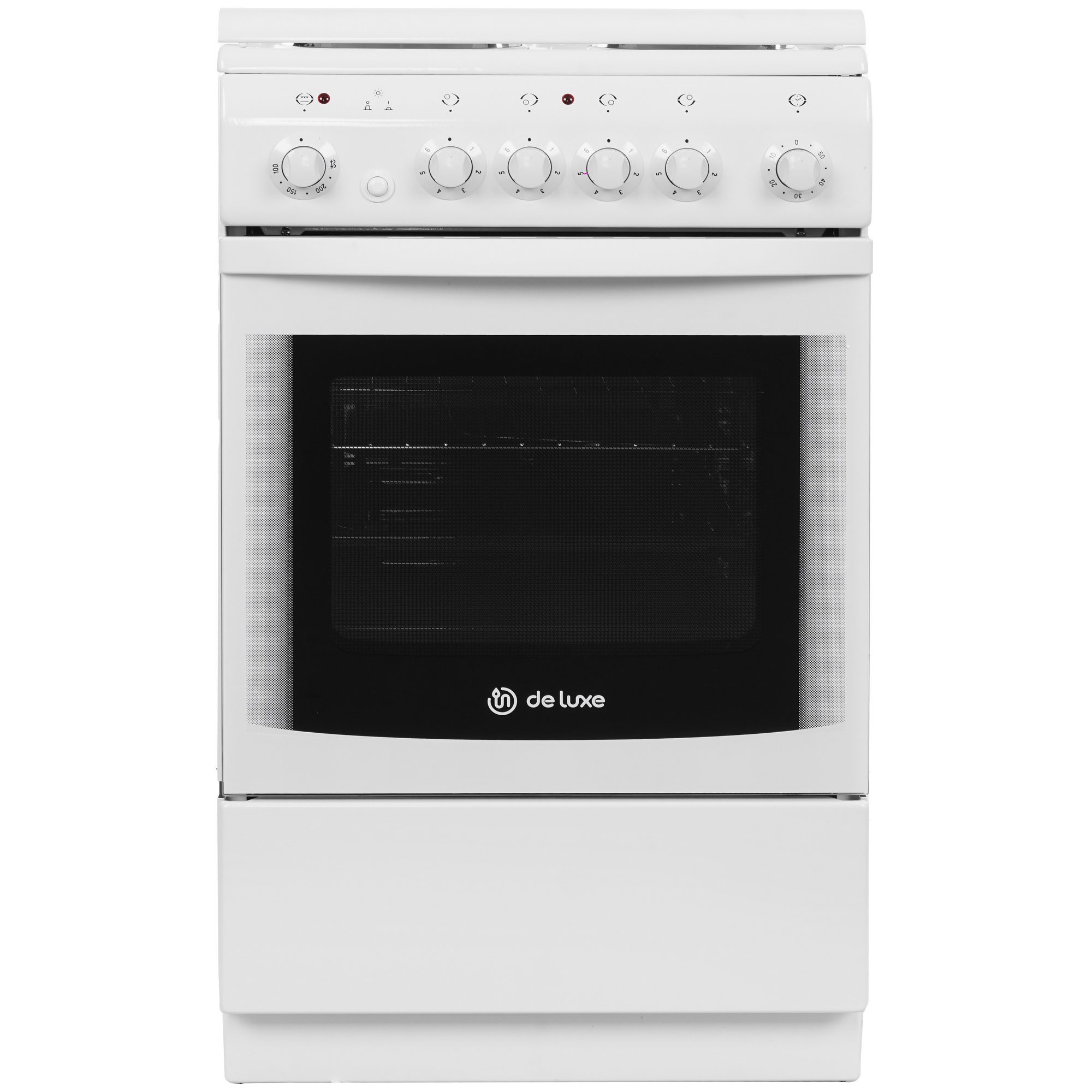 1185567 Электрическая плита De Luxe 5004.10Э (кр) белый STDN-0025299