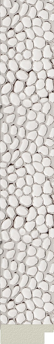 BY 3676 Зеркало в багетной раме - чеканка белая 46 mm EVOFORM Octagon - Вид №2