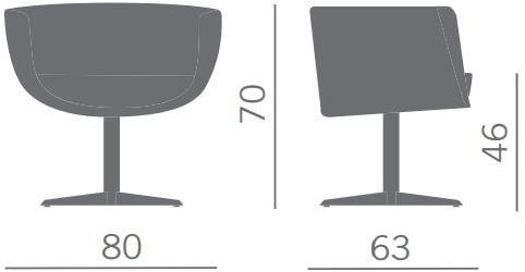 Kastel 4-спицевый стул для залов ожидания sun-id-1466272 - Вид №2