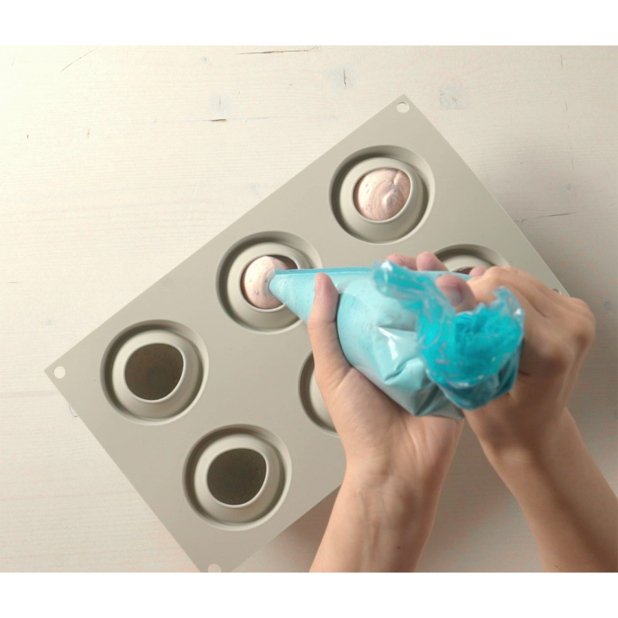 26.267.13.0065 Форма для приготовления пирожных fragole e panna силиконовая Silikomart  - Вид №5