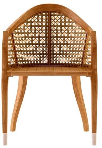 ASTELLO Садовый стул из тика с подлокотниками Tulipe Tu.sf1.f1 - Вид №2