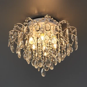 Люстра потолочная хрустальная Escada 1126/6, 6 ламп, 22 м², цвет белый