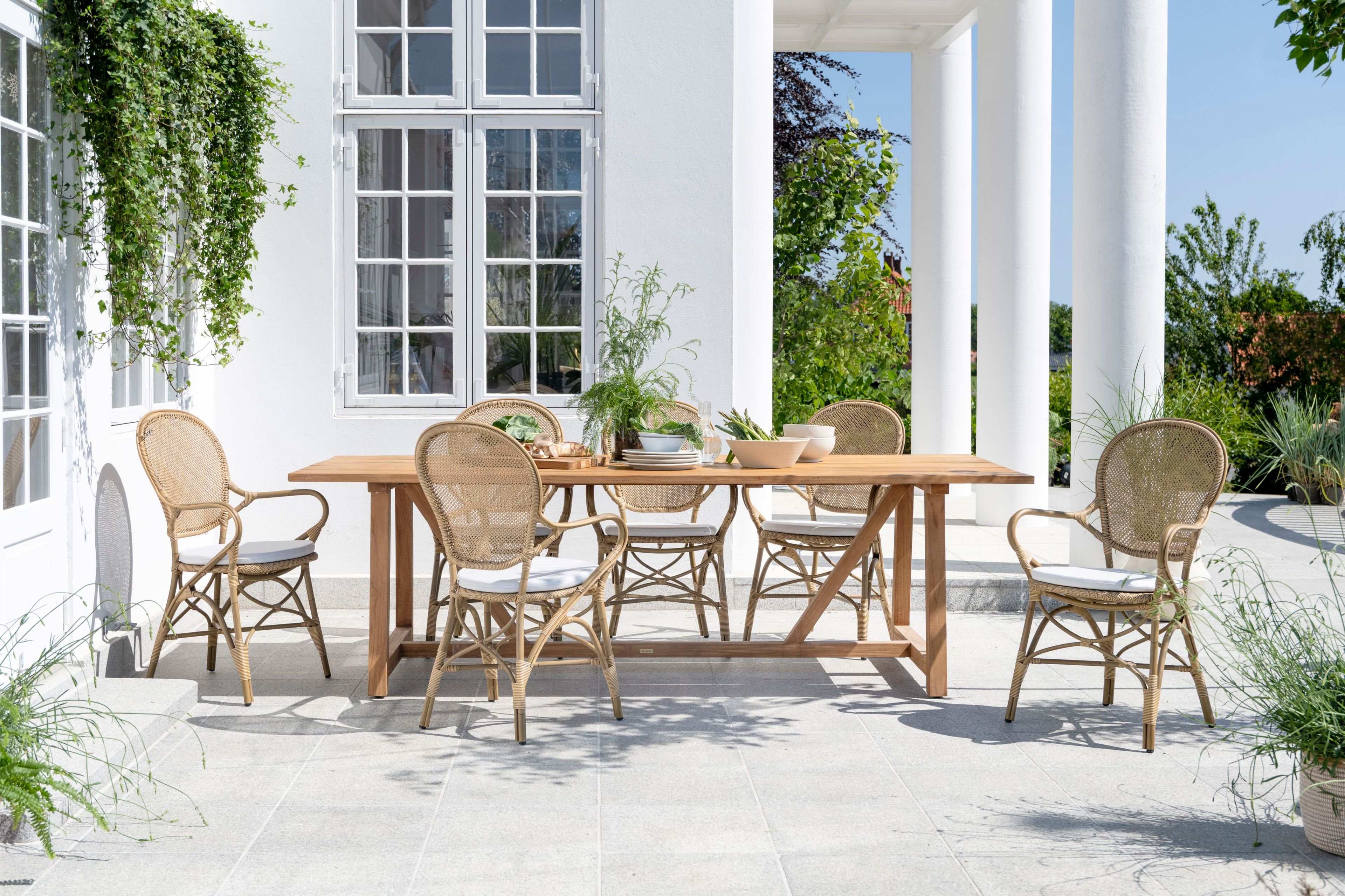 Стул медальона сада из Alu-ротанга и ArtFibre с подлокотниками Sika Design Exterior ARCH-00078445 - Вид №1