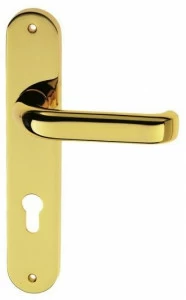 Pasini Ручка из латуни на пластине с накладкой Electra 3190